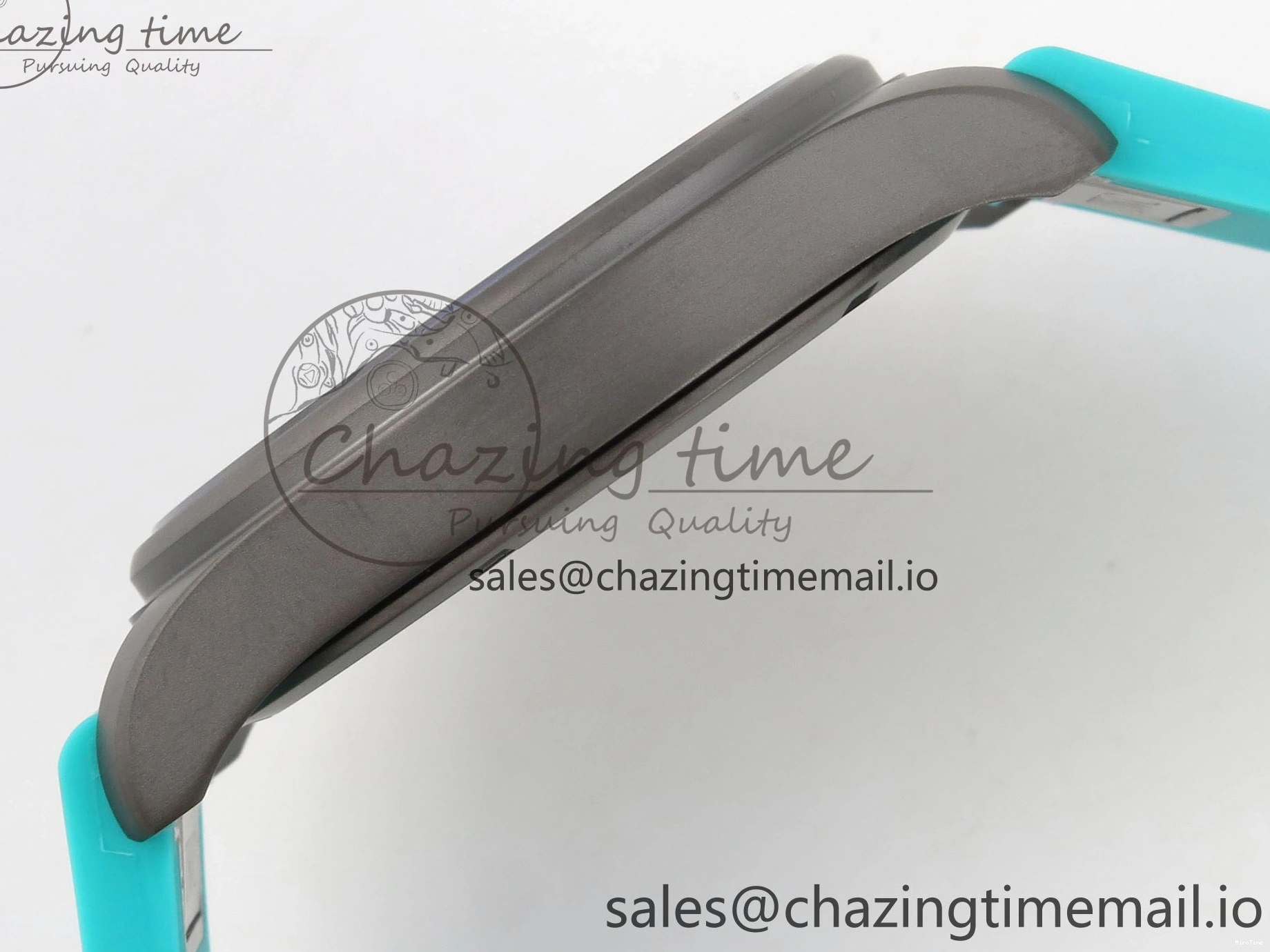 MIROTIME 0109 Pilot Mark XX BLSF 1:1 Best Edition Black Blue Dial on Blue Rubber Strap MIYOTA Sleek 6989